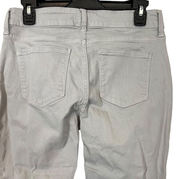 NYDJ Alina Gray Womens Convertible Ankle Mid Rise Stretch Tapered Jeans sz 4 - Picture 15 of 16